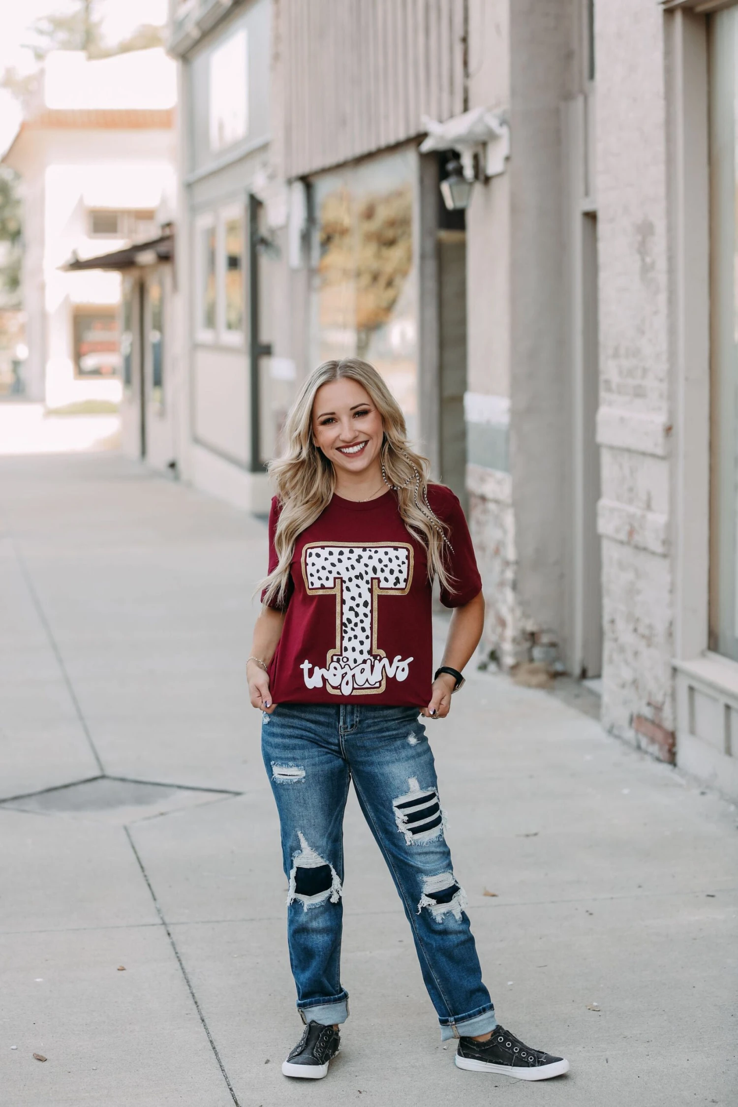 T Trojans Gold Glitter Tee - Image 2