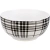 Black Plaid Bowl