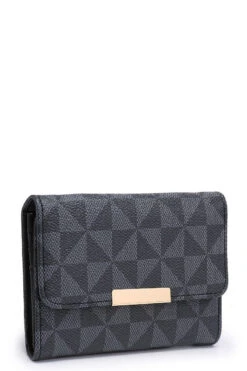 Black Kayla Monogram Wallet