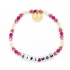 Girl Mom Bracelet- White