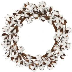 Cotton Wreath Decor