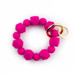 Keychain Hexagon Magenta