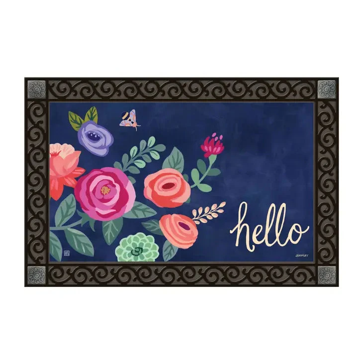 Boho Flower Door Mat