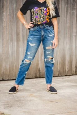 Edgy Mom Fit Denim