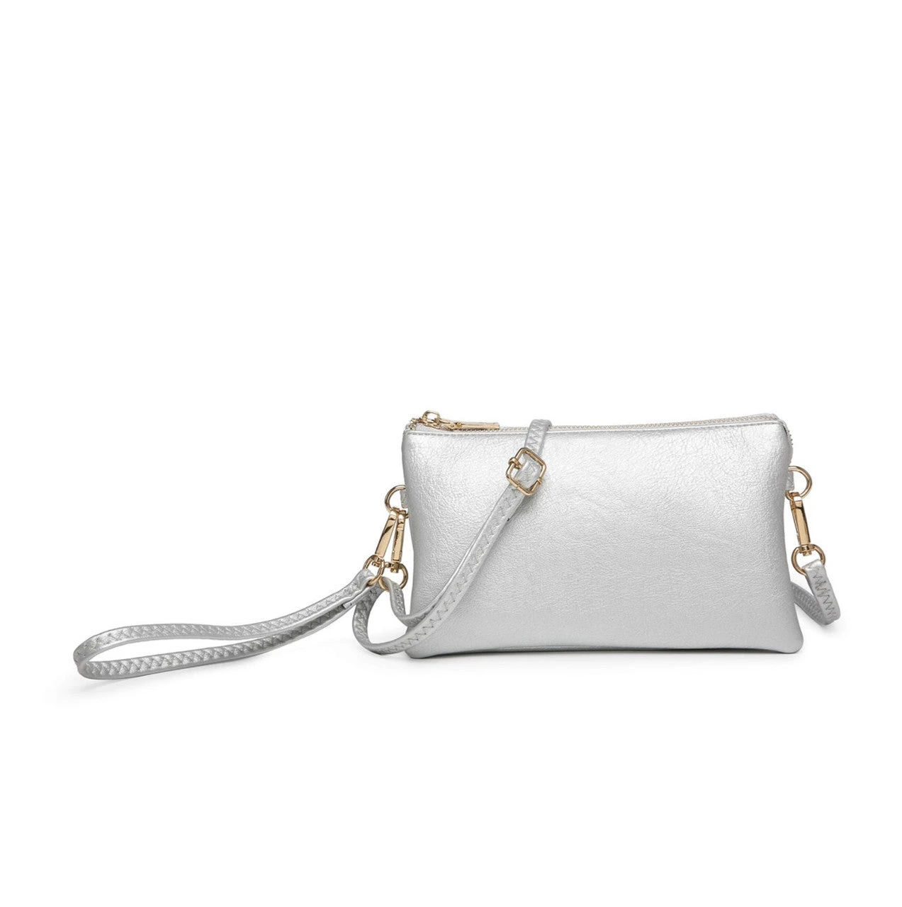 Silver Crossbody/Wristlet/Clutch