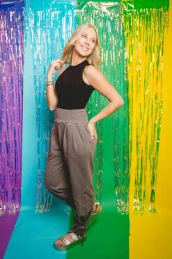 Charcoal Cinch Pants