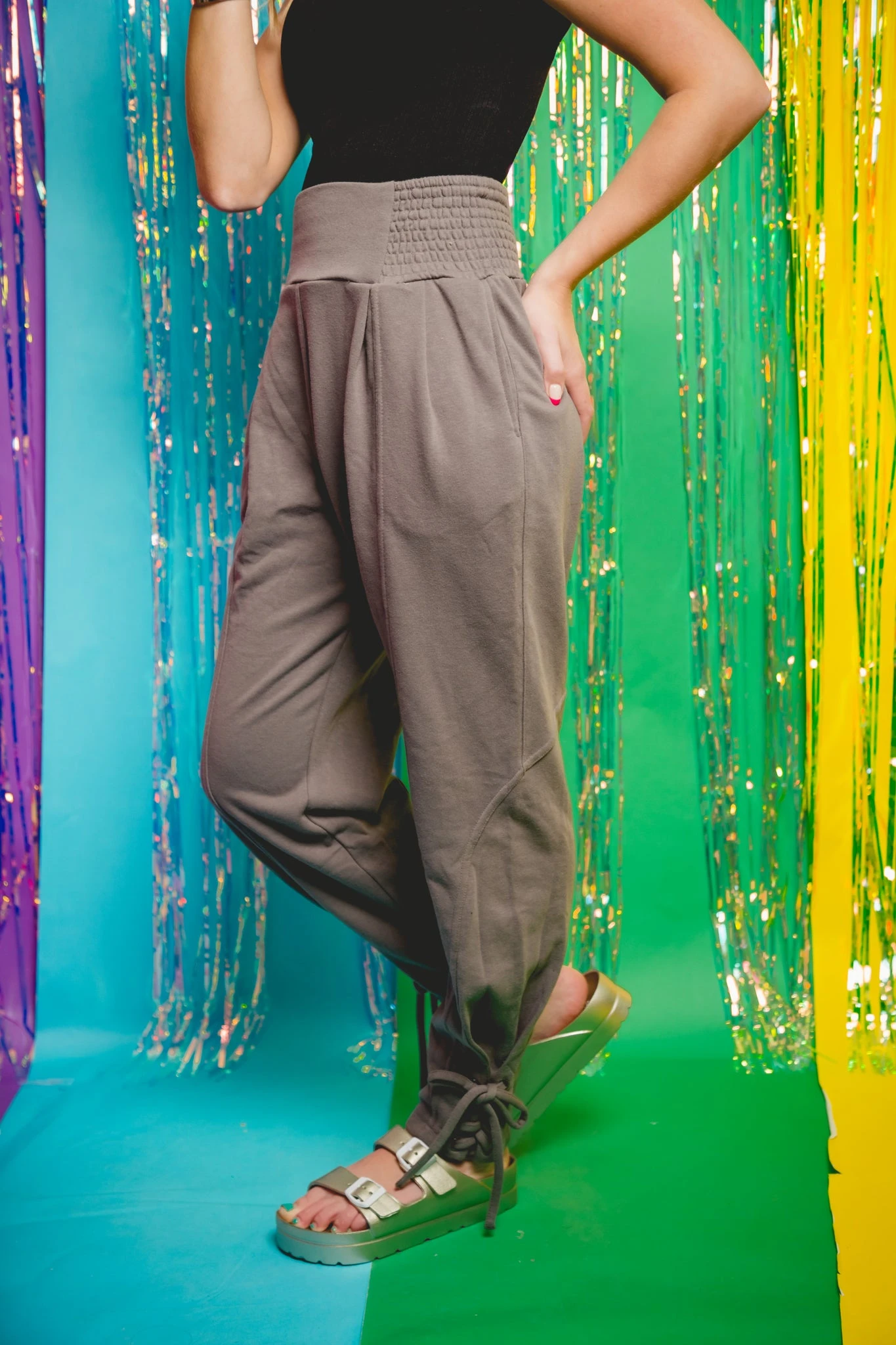 Charcoal Cinch Pants - Image 3