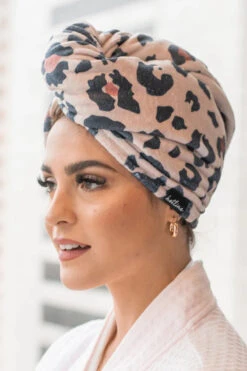 Hair Towel Twist- Leopard