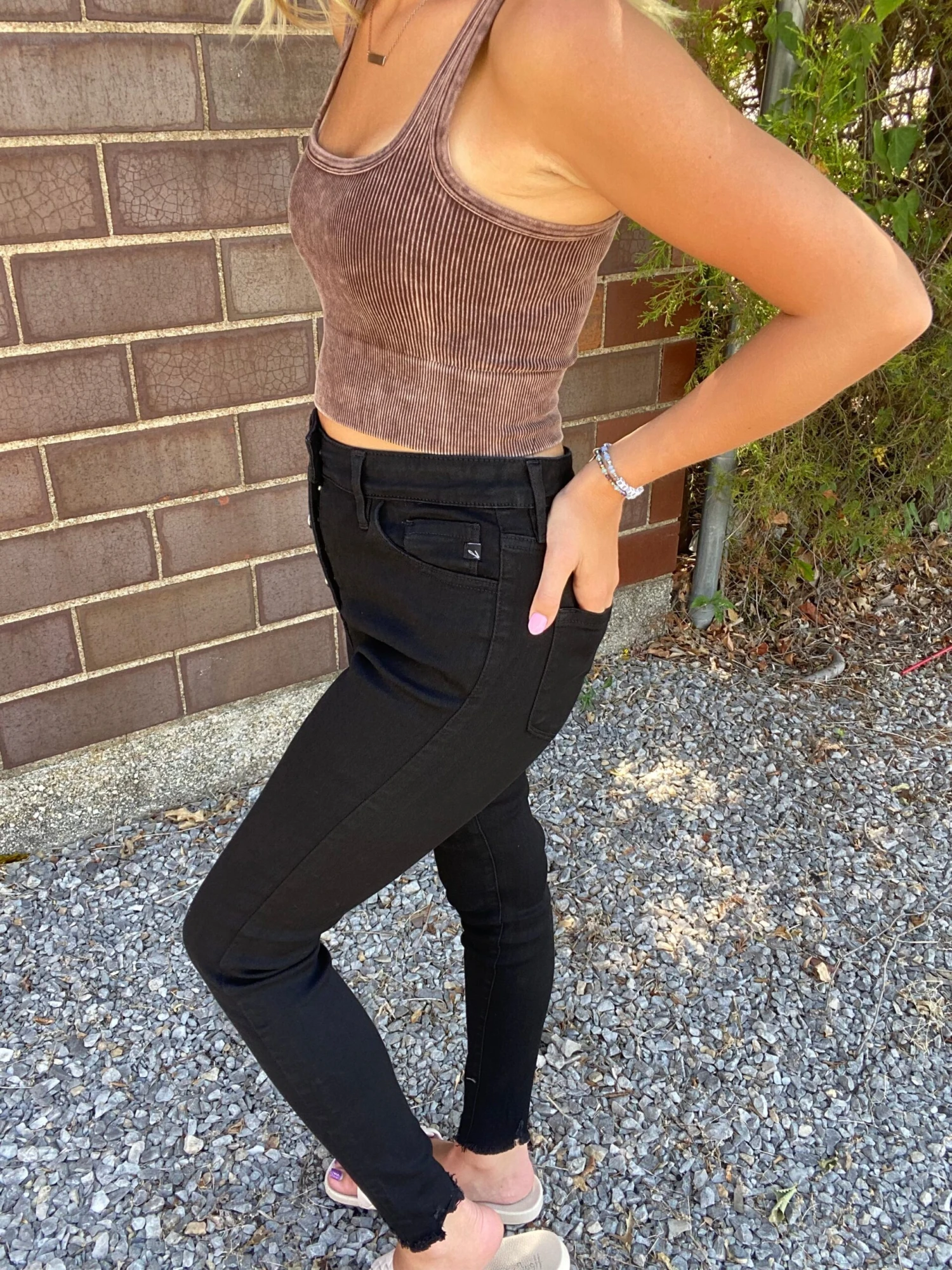 Black High Rise Denim - Image 2