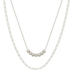 Silver Texture Layerz Necklace