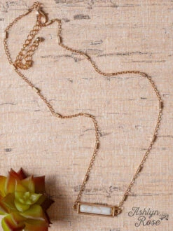 Casual Sunday White Necklace