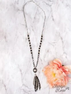 Clear Black Necklace