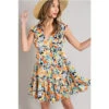 Floral Tiered Mini Dress