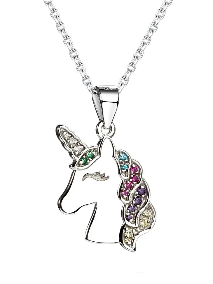 Rainbow Unicorn Necklace