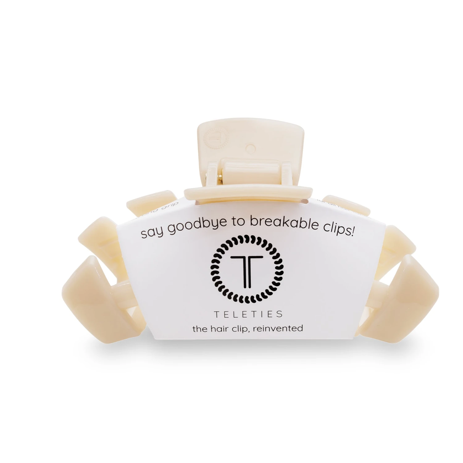 Almond Beige Large Claw Clip