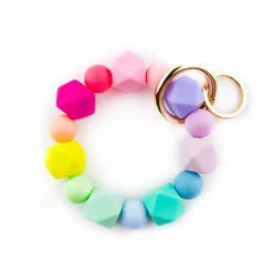 Keychain Hexagon Rainbow