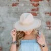 Beige Brim Hat