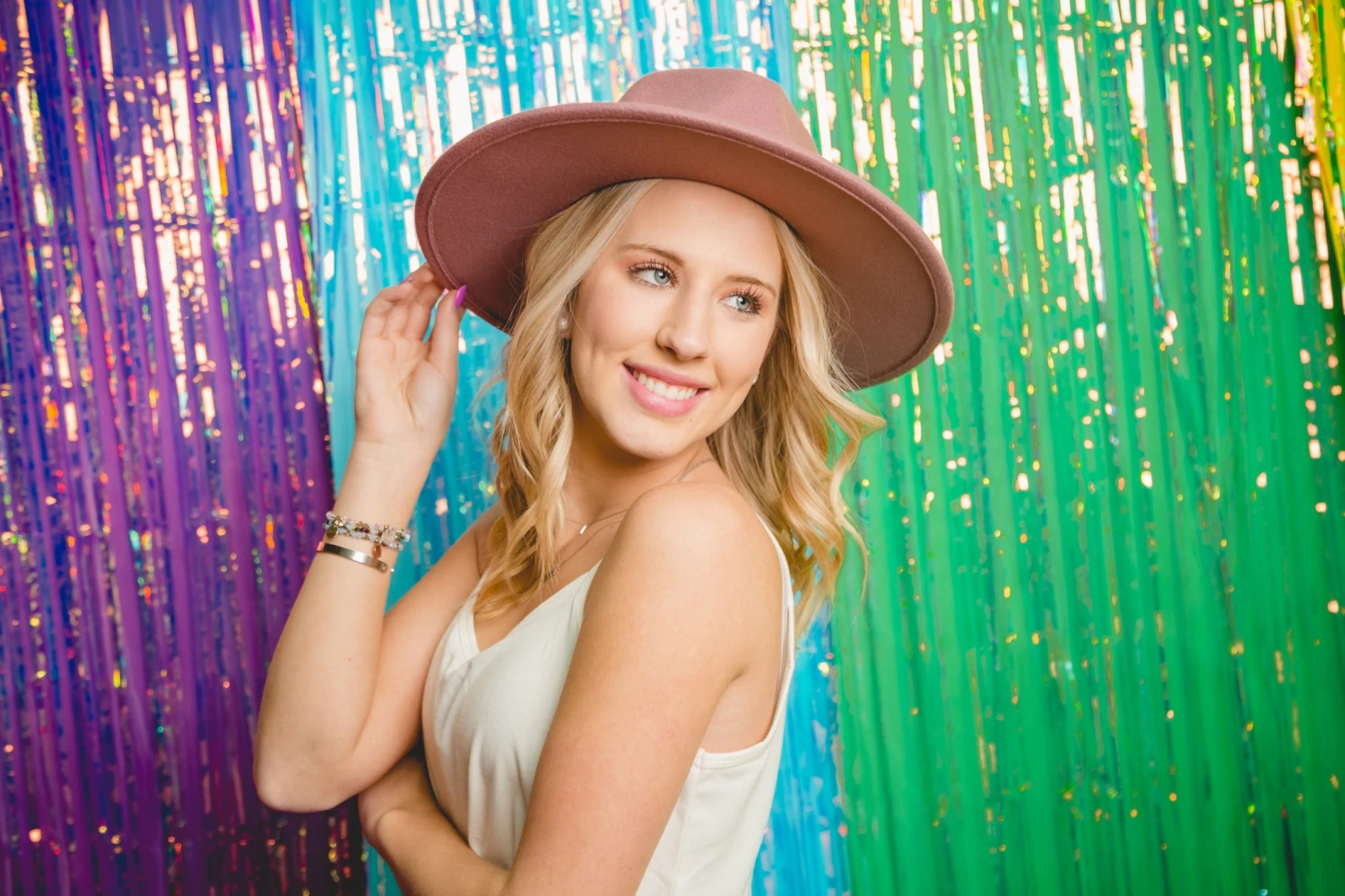 Purple Felt Hat - Image 2