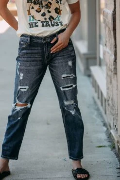 Kelly MidRise Boyfriend Denim