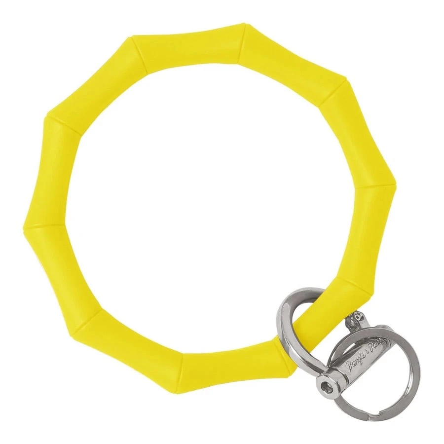 Yellow / Silver Bangle & Babe- Bamboo