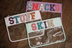 Premade Clear Chenille Bag