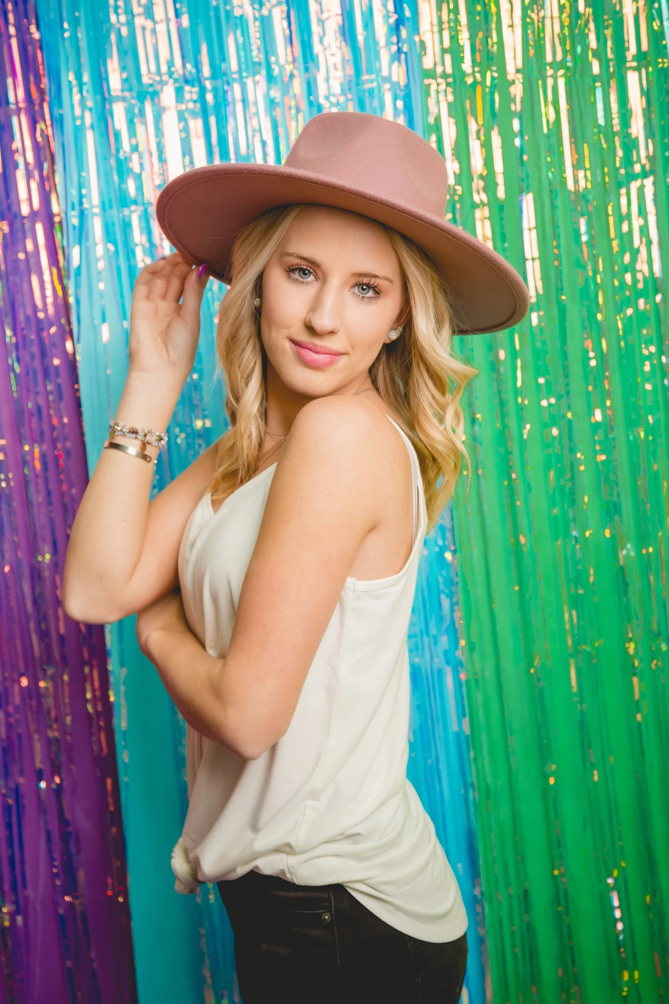 Purple Felt Hat - Image 3