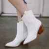 Winter Rowdy White Boot