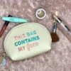 Contains My Face Cosmetic Bag