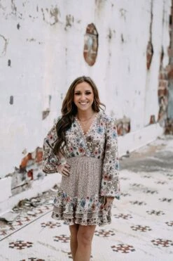 Floral Mix Crochet Dress