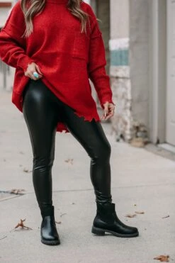 Faux Black Leggings