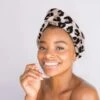 Microfiber Hair Towel- Leopard