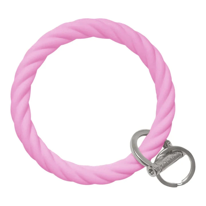 Pink/Silver Bangle & Babe- Twist